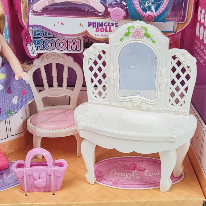 اسباب بازی خانه عروسکی مدل میز آرایش SPARKEL BELLA کد 70276