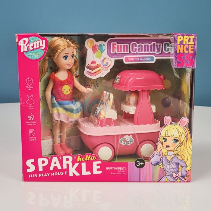 اسباب بازی خانه عروسکی مدل ترولی اسنک SPARKEL BELLA کد 70271