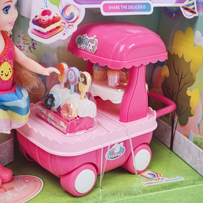 اسباب بازی خانه عروسکی مدل ترولی اسنک SPARKEL BELLA کد 70271