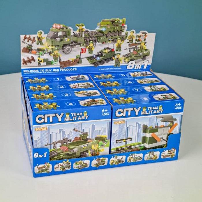 اسباب بازی لگو سری شهر 90 تکه city مدل ارتشی کد LXA2338