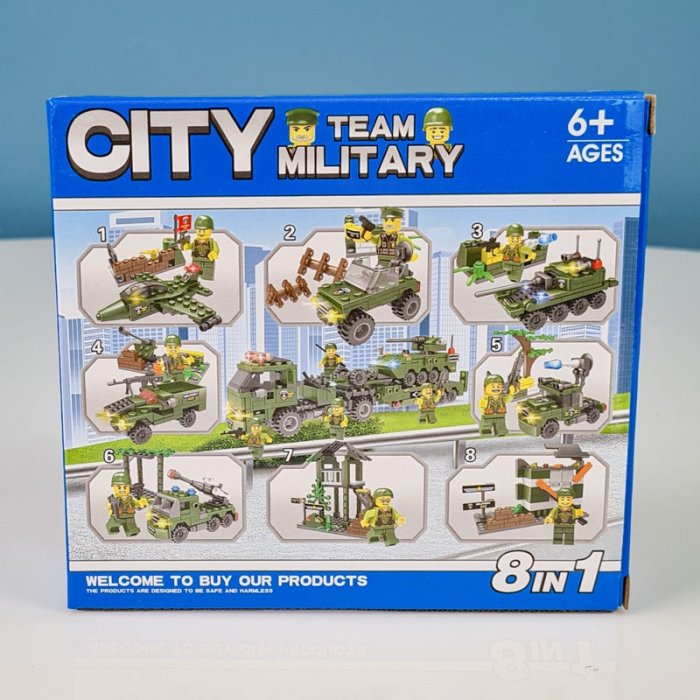 اسباب بازی لگو سری شهر 90 تکه city مدل ارتشی کد LXA2338