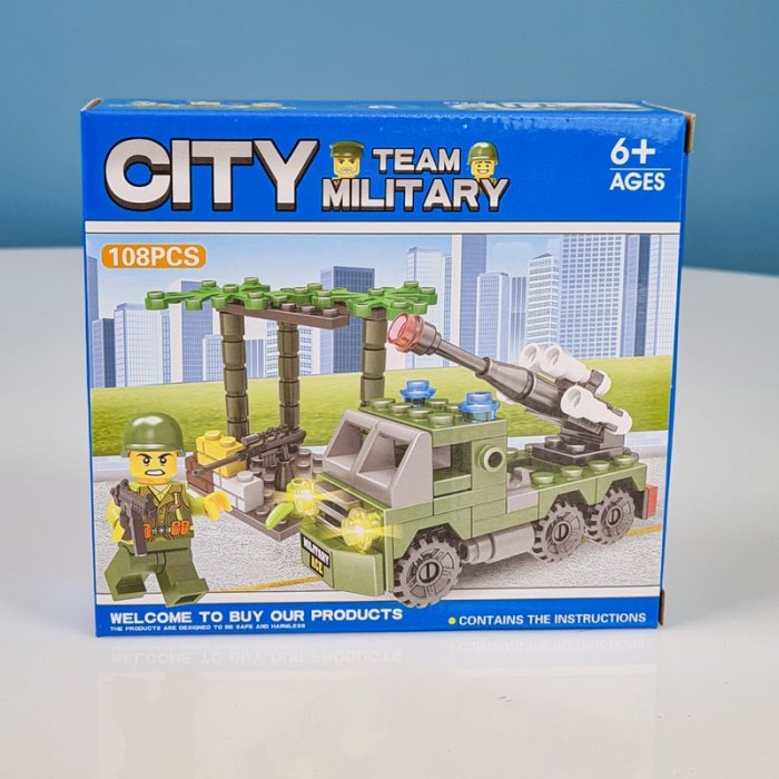 اسباب بازی لگو سری شهر 108 تکه city مدل ارتشی کد LXA2336