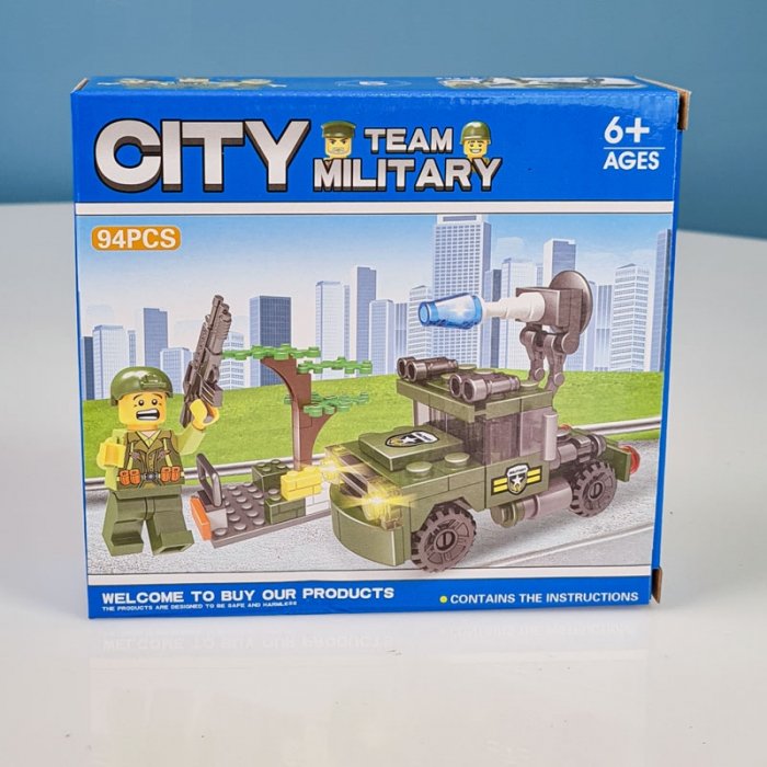 اسباب بازی لگو سری شهر 94 تکه city مدل ارتشی کد LXA2335