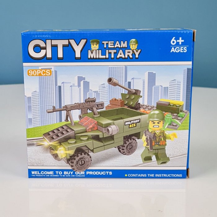 اسباب بازی لگو سری شهر 90 تکه city مدل ارتشی کد LXA2334