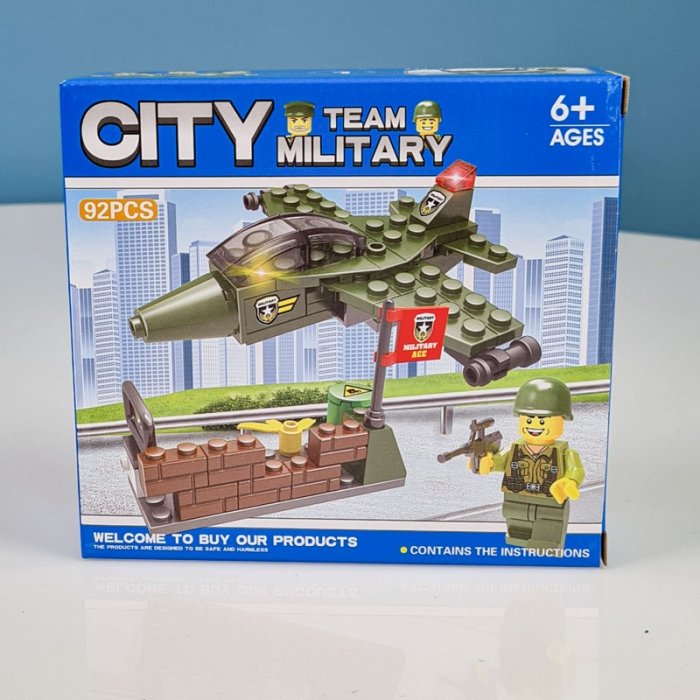 اسباب بازی لگو سری شهر 92 تکه city مدل ارتشی کد LXA2331