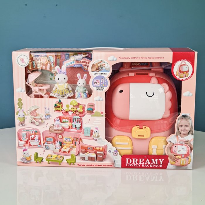 اسباب بازی خانه خرگوش مدل کوله پشتی BAY DREAMY کد 6701