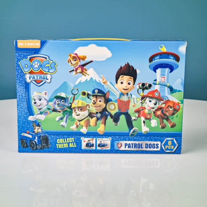 فیگور 6 عددی سگهای نگهبان پاوپاترول paw patrol با ماشین  مدل P/G6/A