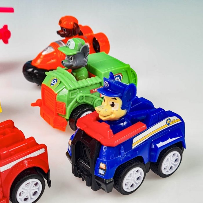 فیگور 6 عددی سگهای نگهبان پاوپاترول paw patrol با ماشین  مدل P/G6/A
