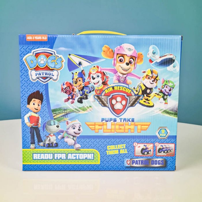 فیگور9 عددی سگهای نگهبان پاوپاترول paw patrol با ماشین  مدل 6632