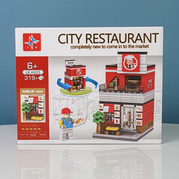 اسباب بازی لگو  319 تکه مدل مغازه مرغ سوخاری KFC کد LXA503