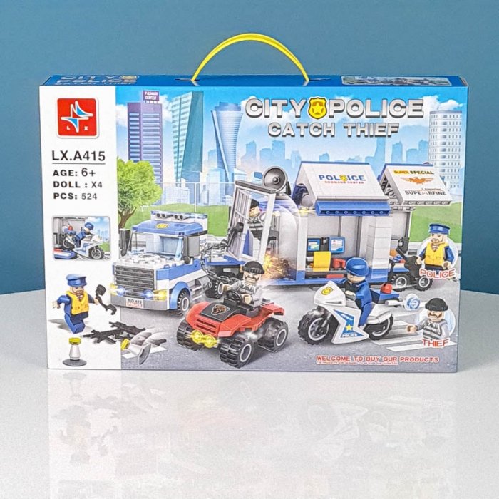 اسباب بازی لگو سری شهر 524 تکه city مدل کامیون پلیس کد LXA415