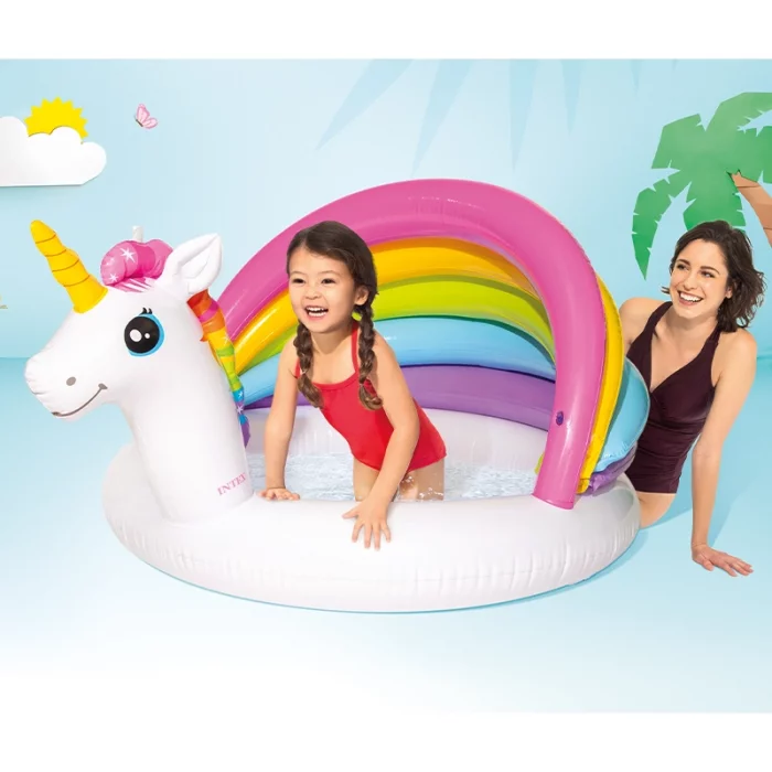 استخر بادی سایبان دار اینتکس intex مدل یونیکورن کد 57113