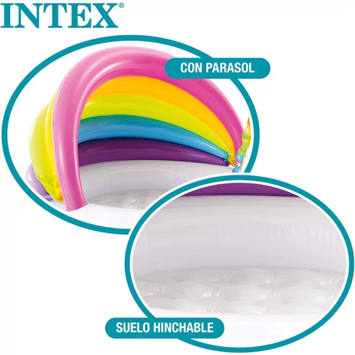 استخر بادی سایبان دار اینتکس intex مدل یونیکورن کد 57113