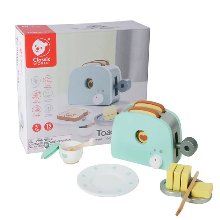 اسباب بازی چوبی ست توستر کلاسیک ورلد classic world Toaster Set کد 50509