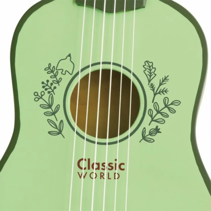 اسباب بازی گیتار چوبی سبز کلاسیک ورلد Vintage Guitar classic world کد 40577
