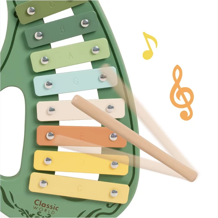 اسباب بازی زایلوفون چوبی کلاسیک ورلد Vintage Xylophone classic world کد 40578
