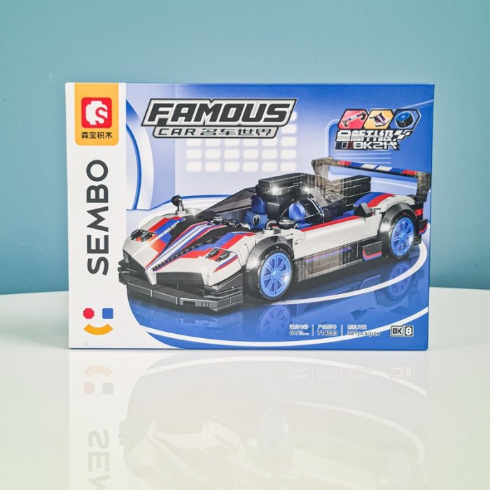 لگو ماشین مسابقه 321 تکه رنگ طوسی کد 714023