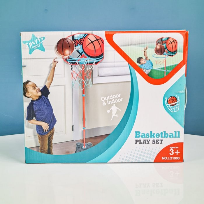 حلقه بسکتبال کودک به همراه توپ کد LQ1903