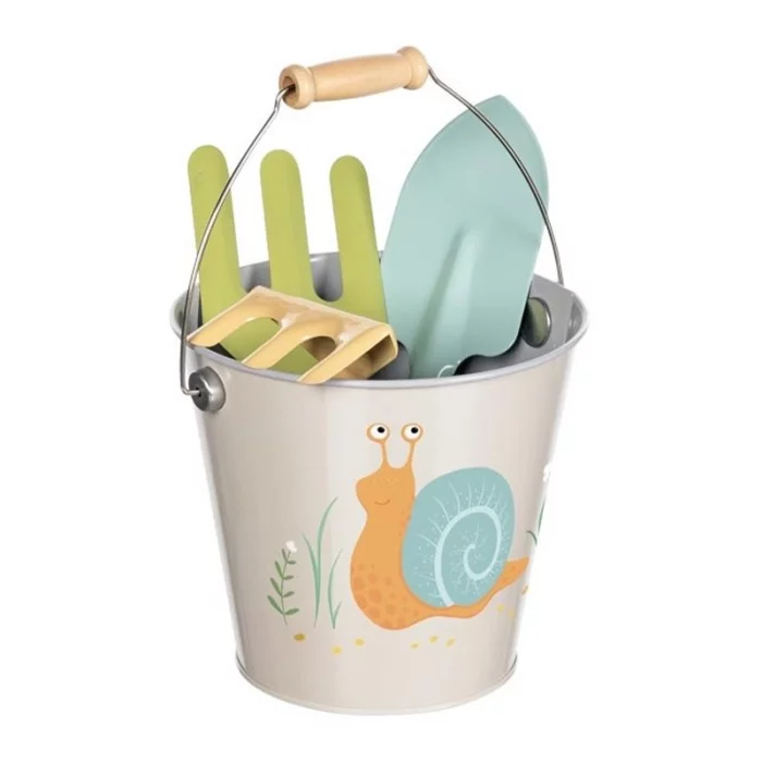 اسباب بازی ست باغبانی با سطل فلزی پیکاردو سبز کد P/BZ-43-B/E