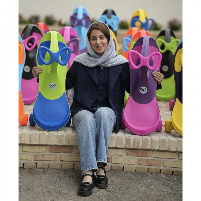 سه چرخه لوپ کار چرخ ژله ای چراغدار زرد بنفش کد PCH3476