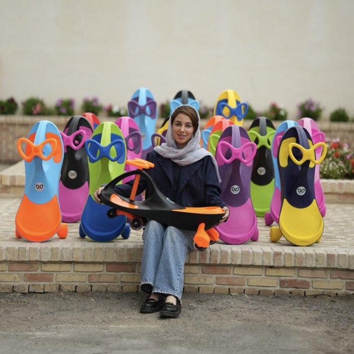 سه چرخه لوپ کار چرخ ژله ای چراغدار قرمز آبی کد PCH2011