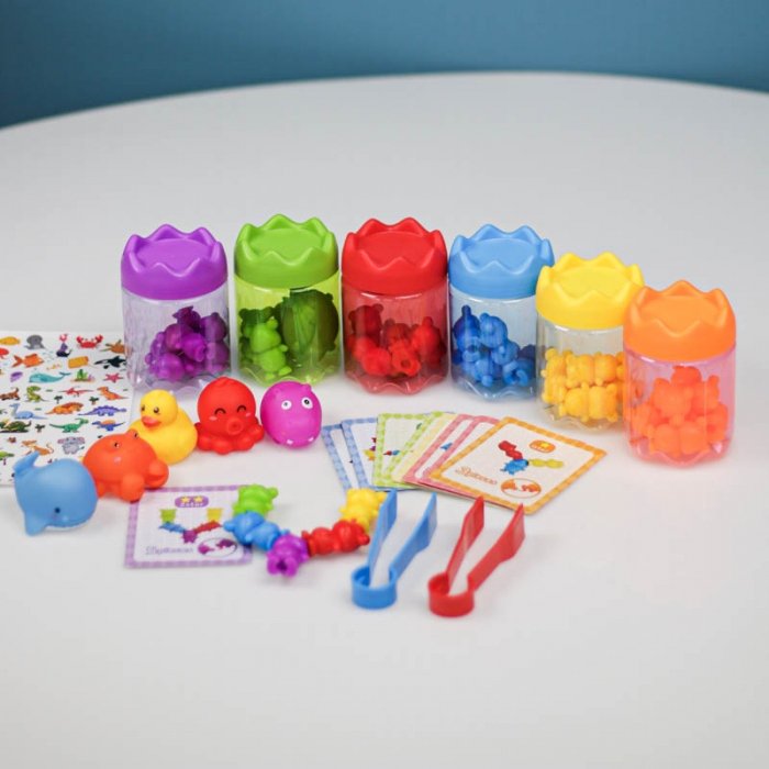 اسباب بازی مونته سوری رنگ ها و حیوانات کد 218886