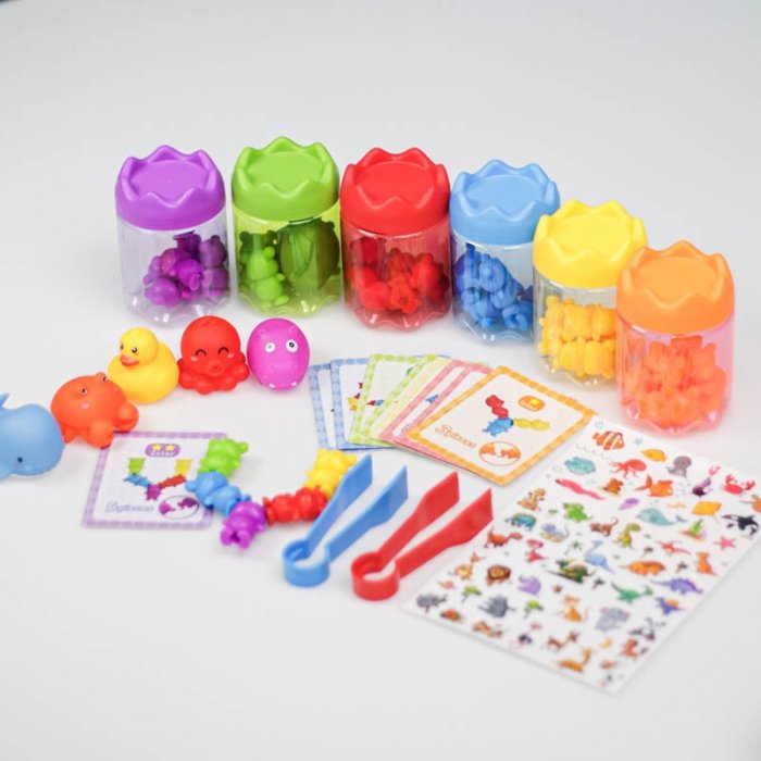 اسباب بازی مونته سوری رنگ ها و حیوانات کد 218886