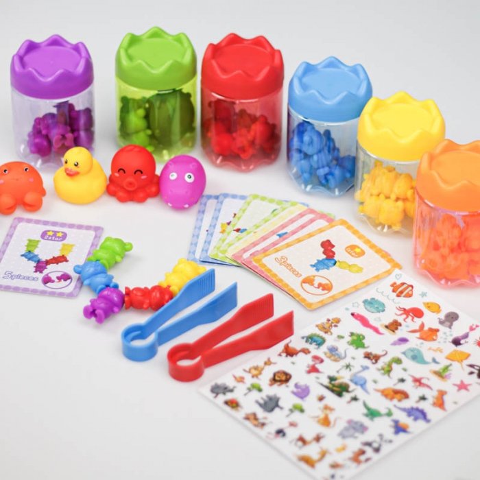 اسباب بازی مونته سوری رنگ ها و حیوانات کد 218886