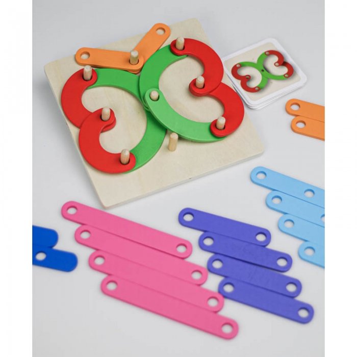 پازل آموزشی تطابق اشکال چوبی کد JHTOY656