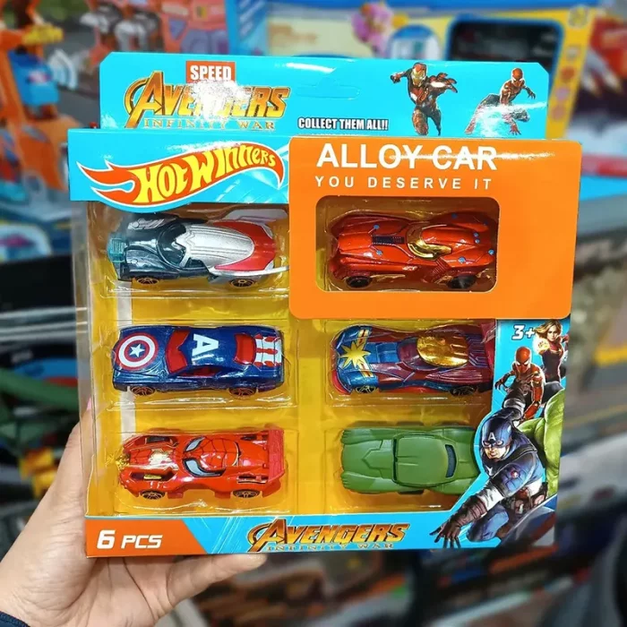 ماشین هات ویلز 6 عددی HOTWHEELS مدل قهرمانان AVENGERS کد 8886