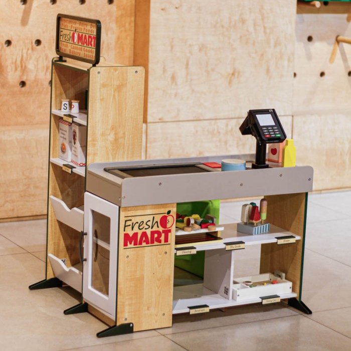 اسباب بازی سوپرمارکت چوبی ملیسا و داگ melissa & doug Fresh Mart Grocery Store کد 9340