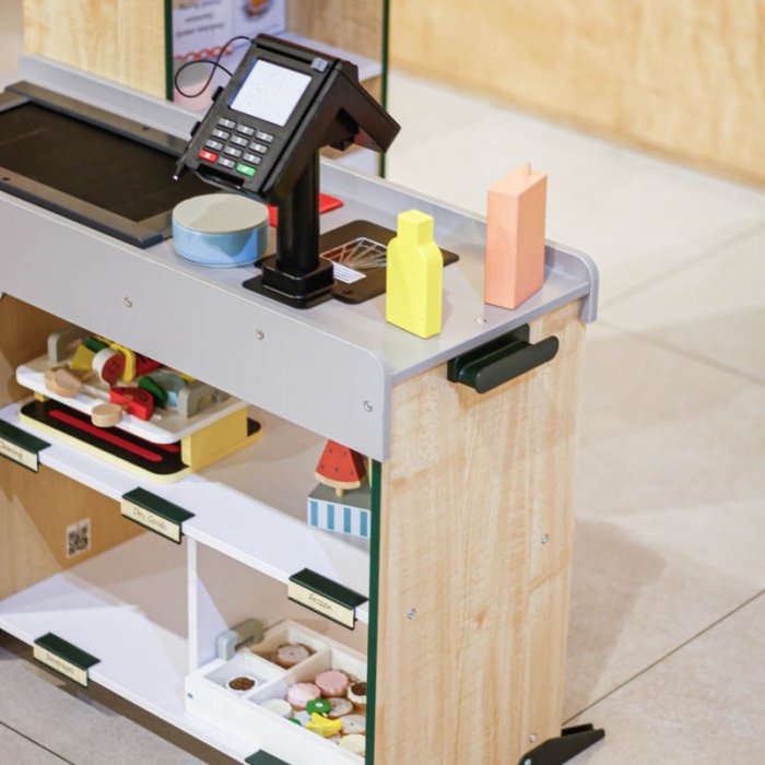 اسباب بازی سوپرمارکت چوبی ملیسا و داگ melissa & doug Fresh Mart Grocery Store کد 9340