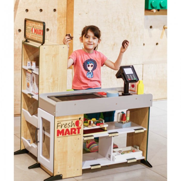 اسباب بازی سوپرمارکت چوبی ملیسا و داگ melissa & doug Fresh Mart Grocery Store کد 9340