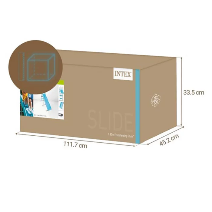 سرسره کودک پایه فلزی 3 پله اینتکس INTEX کد 44106