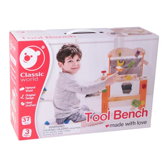 اسباب بازی میز ابزار چوبی کلاسیک ورلد classic world Tool Bench کد 3646
