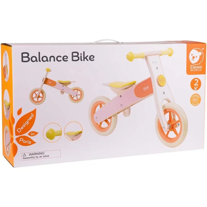 دوچرخه تعادلی چوبی کلاسیک ورلد classic world  Balance Bike کد 60002
