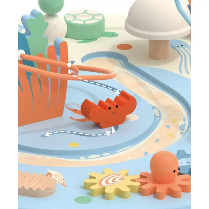 میز فعالیت و بازی چوبی کلاسیک ورلد classic world Multi Activity Table کد 20238