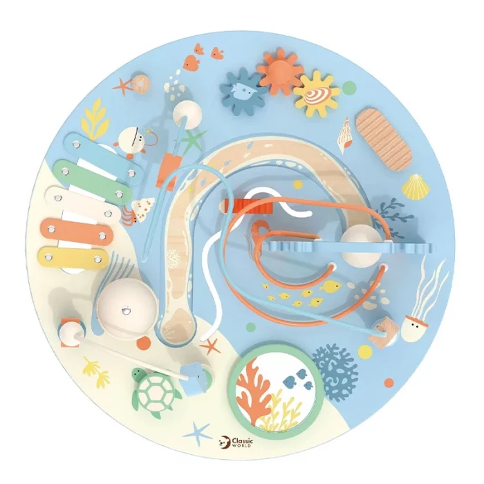 میز فعالیت و بازی چوبی کلاسیک ورلد classic world Multi Activity Table کد 20238