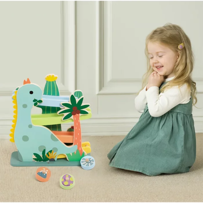 ریسینگ چوبی دایناسور کلاسیک ورلد classic world Dinosaur Slide کد 20249