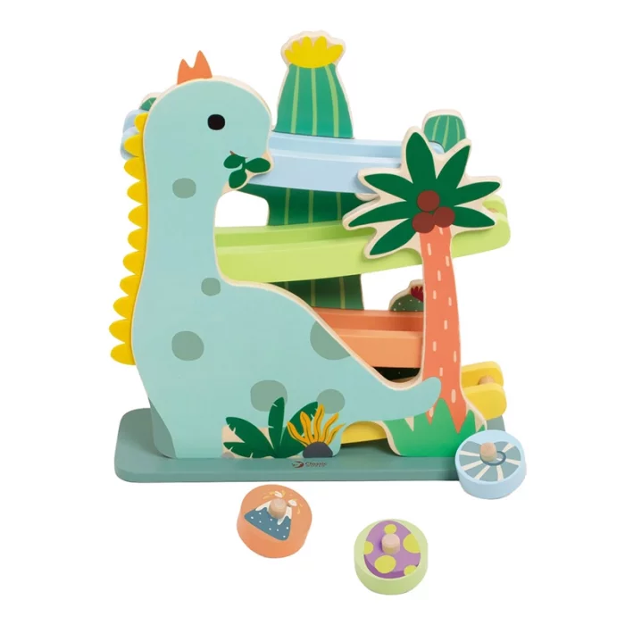 ریسینگ چوبی دایناسور کلاسیک ورلد classic world Dinosaur Slide کد 20249