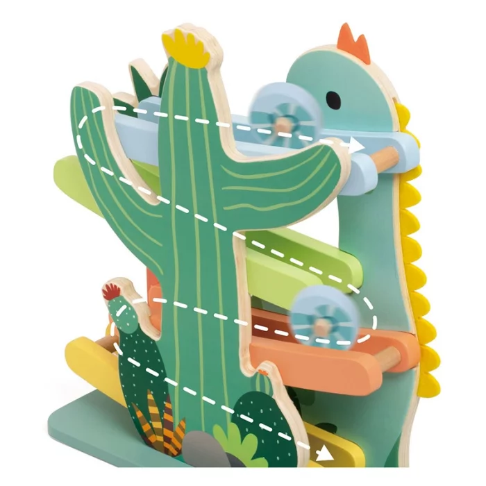 ریسینگ چوبی دایناسور کلاسیک ورلد classic world Dinosaur Slide کد 20249