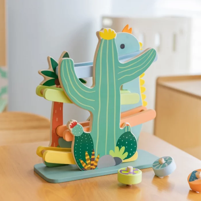 ریسینگ چوبی دایناسور کلاسیک ورلد classic world Dinosaur Slide کد 20249