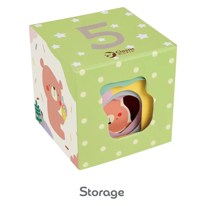 برج مکعب هوش چوبی کلاسیک ورلد classic world Forest Stacking Cubes کد 20222