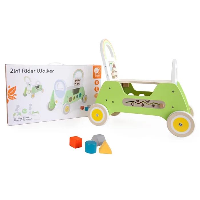 واکر چوبی 2 در 1 کلاسیک ورلد classic world rider walker کد 10509