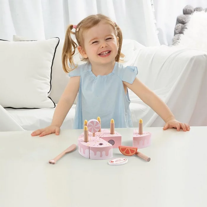 اسباب بازی چوبی کیک تولد کلاسیک ورلد classic world birthday cake کد 50563