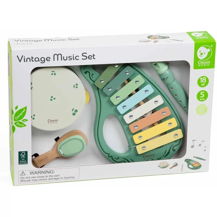 اسباب بازی ست موسیقی کلاسیک ورلد Vintage Music Set classic world کد 40579