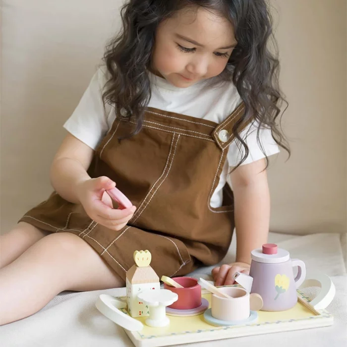 ست چای خوری چوبی کلاسیک ورلد GRACE Afternoon Tea Set classic world کد 50577