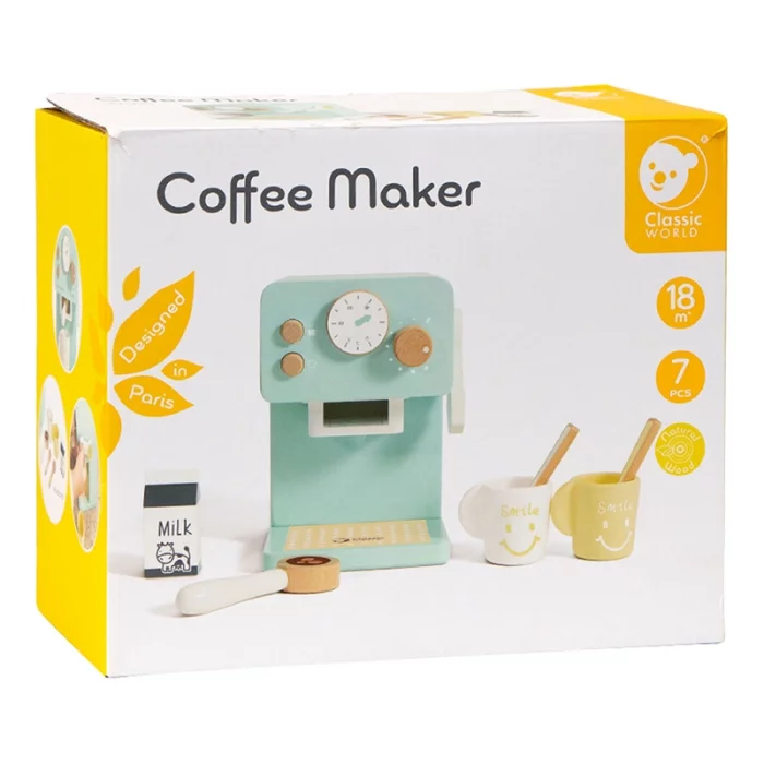 اسباب بازی قهوه ساز چوبی کلاسیک ورلد classic world  Coffee Maker کد 50560