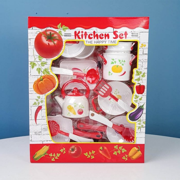 ست قابلمه و ظروف آشپزخانه 13 تکه طرح میوه کد LN1010A