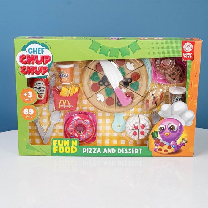 اسباب بازی برش ست پیتزا  69 تکه کد 1114